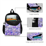 Glass Style Travel Laptop Backpack - Ice Cold Cube Water Background