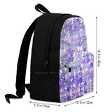 Glass Style Travel Laptop Backpack - Ice Cold Cube Water Background