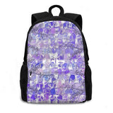 Glass Style Travel Laptop Backpack - Ice Cold Cube Water Background