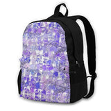 Glass Style Travel Laptop Backpack - Ice Cold Cube Water Background
