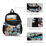 Unique Pattern Stones Large Capacity Backpack Laptop Travel Bags