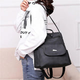 Vintage Leather Backpack Women Shoulder Bag