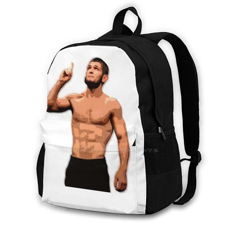 Khabib Nurmagomedov School Bag Backpack Laptop 15 Inch Conor McGregor