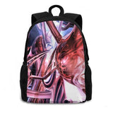Abstract 3D Print Backpack Red Glass