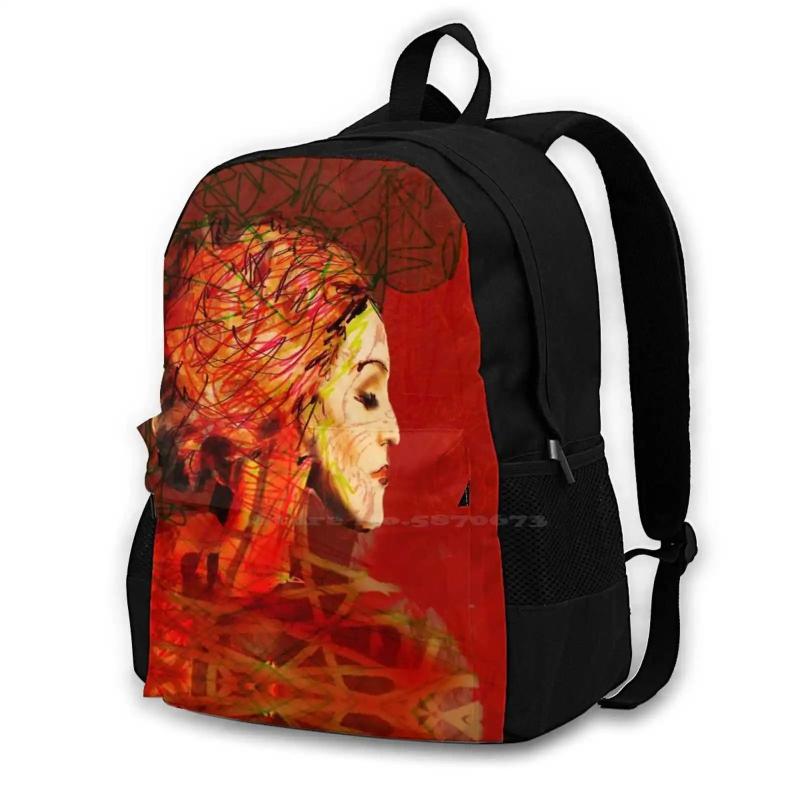 3D Print Casual Backpack Bag