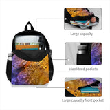 Amber Abstract Travel Laptop Bagpack Bags