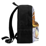 Daydreamers Abstract School Bag Backpack Laptop 15 Inch Glass 3D Silver Liquid