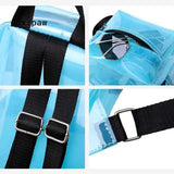 Transparent PVC Waterproof Backpack for Women