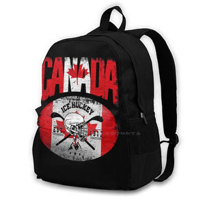 Canada Ice Hockey Laptop Bagpack
