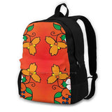 Floral Backpack Student School Laptop Travel Bag Spring Flowers Ojibwe