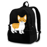 Skeeter Corgi-Black Backpack Chibi Puppy Anime Manga Wolf Cat Bunny