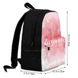 Watercolor Hairdresser Schoolbag Backpack Inspirational