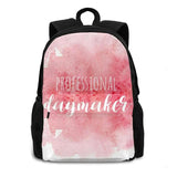Watercolor Hairdresser Schoolbag Backpack Inspirational