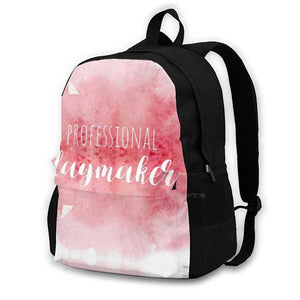 Watercolor Hairdresser Schoolbag Backpack Inspirational