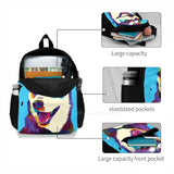 Siberian Husky Pop-Art Schoolbag Backpack Dog Lover