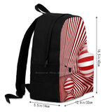 Modern Red School Bag for Teenage Girls