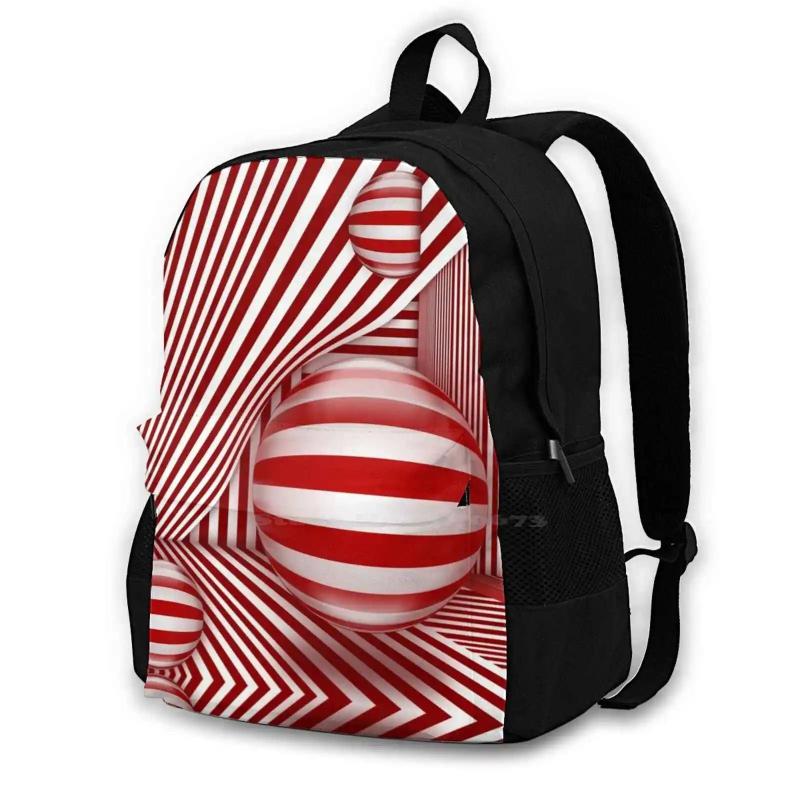 Modern Red School Bag for Teenage Girls