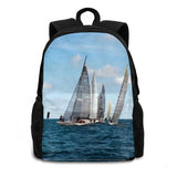 Sailing Regatta R Boats Backpack - Men Women Teenagers Girls Bags