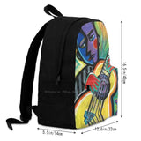 Rock The Casbah Laptop Travel Bag Abstract Guitar Clash