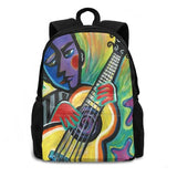 Rock The Casbah Laptop Travel Bag Abstract Guitar Clash