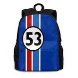 Herbie 53 Beetle Bug Love Bug Laptop Travel School Bags
