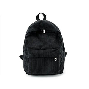 Corduroy Backpack for Women Teenger Girl Travel School Bags