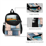 Stripes Lines Jeans Backpack For Men Women Girls