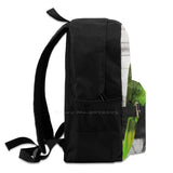 Green and Red Budgie Backpack for Teen College Student