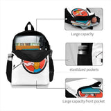 Javelin Throw Track & Field Circle Cartoon Backpack School Laptop Bag