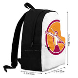 Javelin Throw Track And Field Athlete Circle Arrivals Satchel Schoolbag Bags Bac