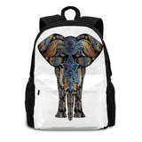 Rainbow Elephant Indian Multicolor Backpack Laptop Travel Bags