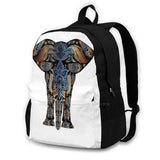 Rainbow Elephant Indian Multicolor Backpack Laptop Travel Bags