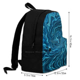 Wavey Plasma Waves Travel Laptop Bagpack Bags