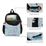Seamless Patterns Bag Backpack Men Women Girls Teenage Seamless Floral