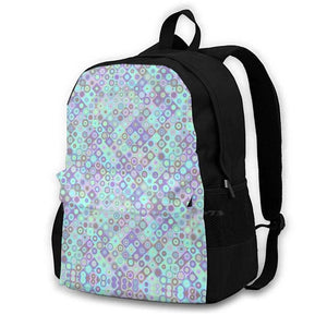 Seamless Patterns Bag Backpack Men Women Girls Teenage Seamless Floral