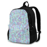 Seamless Patterns Bag Backpack Men Women Girls Teenage Seamless Floral