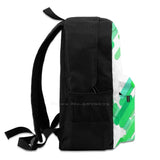 Large Capacity Backpack Laptop Travel Bags Seamless Floral Patterns