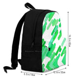 Large Capacity Backpack Laptop Travel Bags Seamless Floral Patterns