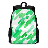 Large Capacity Backpack Laptop Travel Bags Seamless Floral Patterns