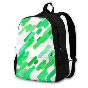 Large Capacity Backpack Laptop Travel Bags Seamless Floral Patterns