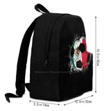 Mexico Football Gift School Bags For Teenage Girls Laptop Travel Bags