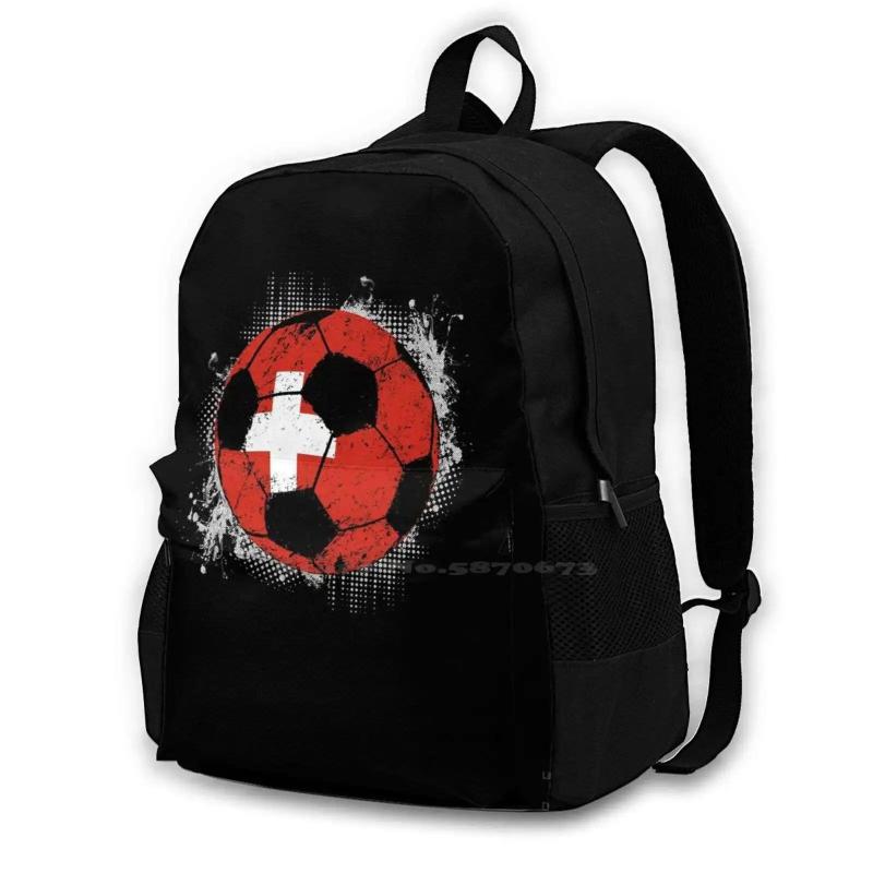 Switzerland Football Gift Bag Backpack For Men Women Girls Teenage