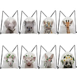 Casual Animal Drawstring Bag for Students