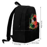 Portugal Football Team Teen College Student Backpack Laptop Travel Bags