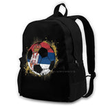 Serbia Football Gift School Bag Big Capacity Backpack Laptop 15 Inch