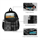 African Mud Cloth Backpack for Men Women Girls