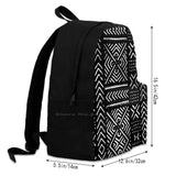 African Mud Cloth Backpack for Men Women Girls