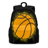 Basketball Smoky Backpack For Student School Laptop Travel Bag