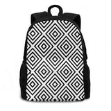 Geometric City Backpack Abstract Art