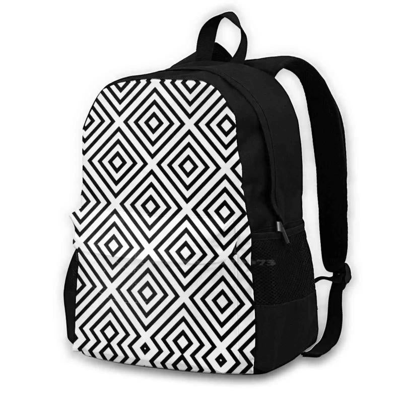 Geometric City Backpack Abstract Art
